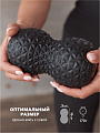 Двойной массажный ролик черный