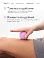 Массажный мяч шипастый розовый