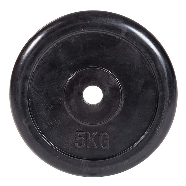 Диск обрезиненный классический, черный D26 мм PROFI-FIT  5 кг